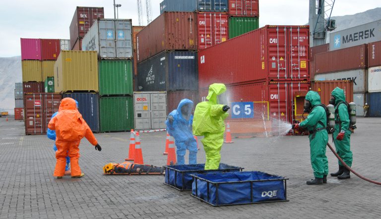 Desarrollan simulacro de derrame de sustancias peligrosas en ITI