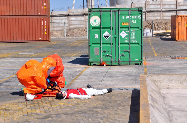 Desarrollan simulacro de derrame de sustancias peligrosas en ITI